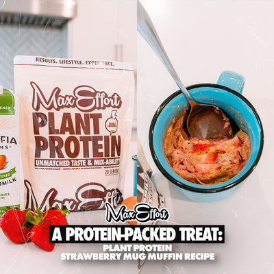 A Protein-Packed Treat: Plant Protein Strawberry Mug Muffins