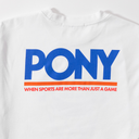 PONY x MAX EFFORT ATHLETIC DEPARTMENT WHITE T-SHIRT